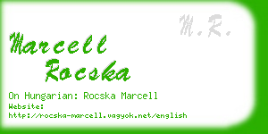 marcell rocska business card